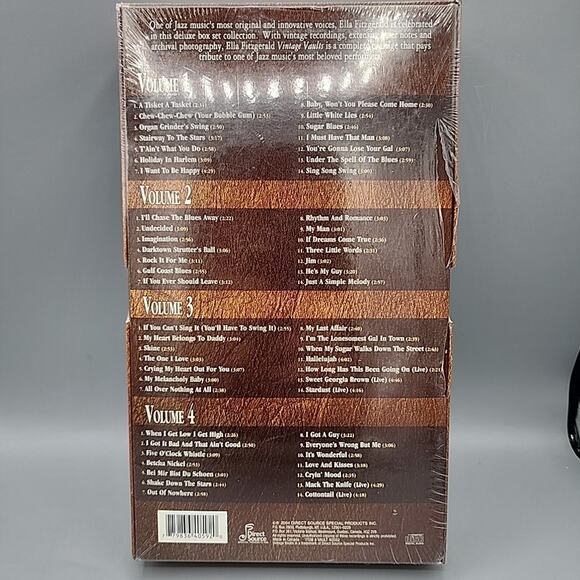Ella Fitzgerald Vintage Vaults 4 CD Set 56 Songs Swing Bebop Jazz Blues New - Picture 2 of 8